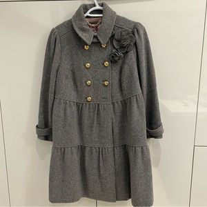 Vintage Juicy couture coat wool grey